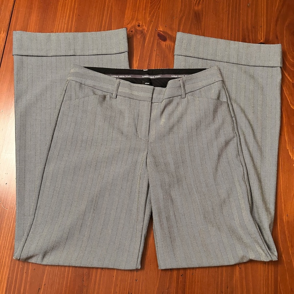 EXPRESS WIDE LEG TROUSERS WITH CUFF SIZE 6